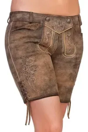 SPIETH & WENSKY Lederhose Trachtenlederhose Damen - PORTAL - zeder 32
