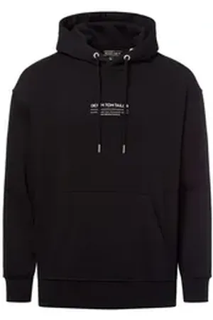 TOM TAILOR Denim Kapuzenpullover schwarz M
