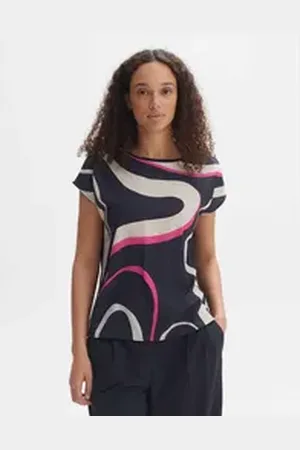 Opus Print-Shirt Siberti print blau 44
