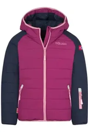 TROLLKIDS Skijacke Hafjell PRO Wasserabweisend blau 152