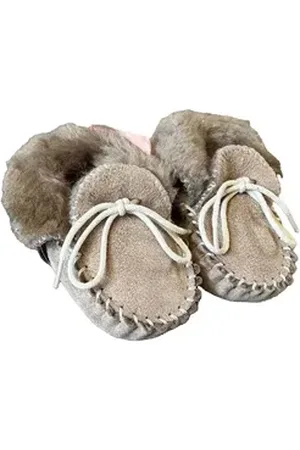Kaiser Baby-Mokassin Lammfell Krabbelschuh aus echtem Lammfell beige 20-21 EU