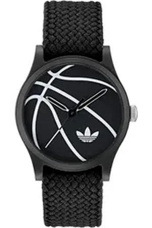 adidas Originals Quarzuhr GAME ONE AOSY250242I, Armbanduhr, Herrenuhr, Damenuhr,Nylonarmband,wasserabweisend bis 5 bar schwarz