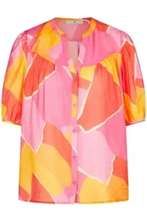 Buena Vista Kurzarmbluse colourful summer orange L
