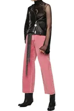 Diesel Schlagjeans Widee 069EB Damen Jeans Hose Culotte Straight rot W26