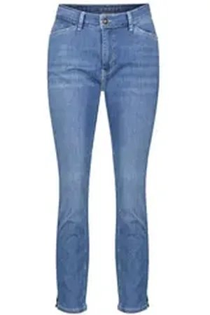 Mac 5-Pocket-Jeans Damen Jeans DREAM SUMMER Straight Fit (1-tlg) blau 40/28