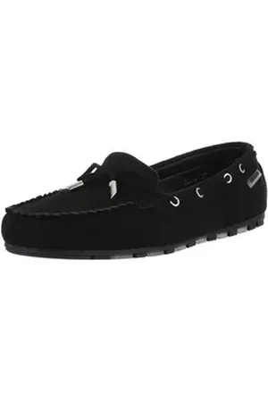 Ital-Design Bequeme Mokassins für entspannte Anlässe Slipper (89319041) Flach Mokassins in Schwarz schwarz 41 EU