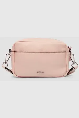 QS by s.Oliver Tragetasche Camera-Bag mit Logo-Schultergurt und Reißverschluss, Logo