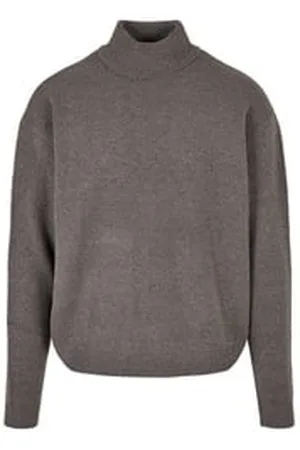 Urban classics Rundhalspullover Herren Oversized Roll Neck Sweater (1-tlg) grau 3XL