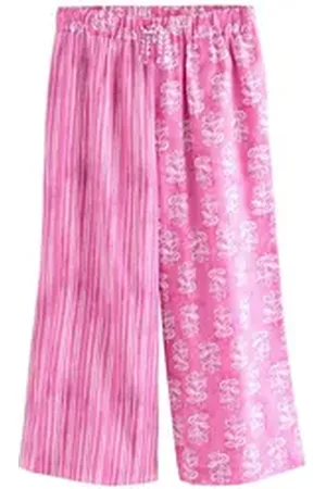 Next Strandhose Strandhose mit Print aus 100 % Baumwolle (1-tlg) rosa 140 (10 J.)