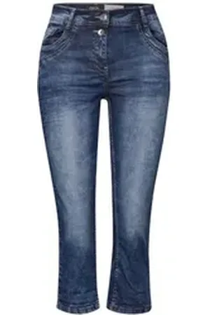 CECIL Caprijeans Capri Jeans Damen blau 36/3/4 Hosen
