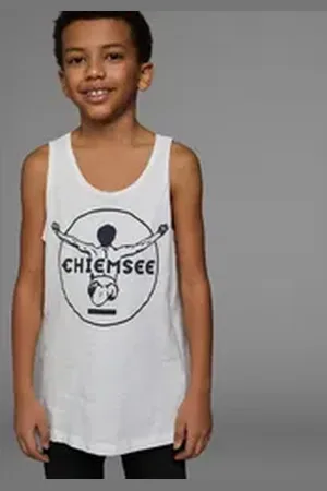 CHIEMSEE Tanktop BASIC mit Logo-Druck in Kontrast weiß 176/182