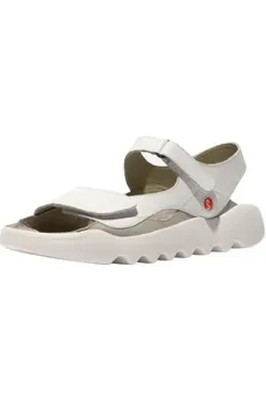softinos Sandalen Leder Riemchensandalette weiß 41 EU