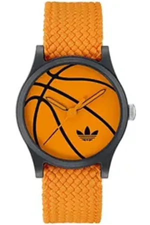 adidas Originals Quarzuhr GAME ONE AOSY250262I, Armbanduhr, Herrenuhr, Damenuhr,Nylonarmband,wasserabweisend bis 5 bar orange