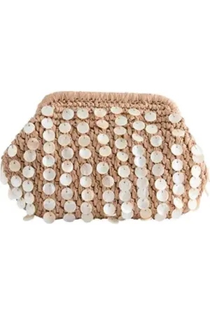 Next Clutch Bast-Clutch mit Muscheldesign (1-tlg) beige