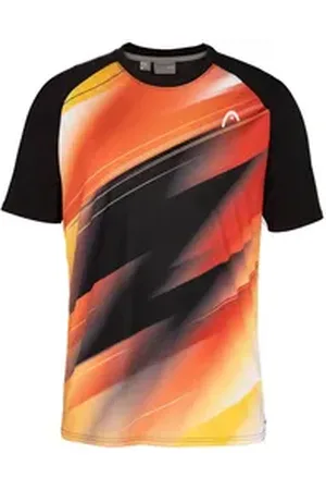 Head Tennisshirt Herren Tennisshirt DTB TOPSPIN Regular Fit orange|schwarz S