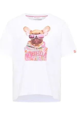 Frieda & Freddies Print-Shirt French Bulldog-Grafikdruck weiß 38