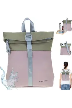 NEW REBELS Freizeitrucksack Damen klein Rucksack Handtasche Tasche, Reise Freizeit Bag wasserabweisend aus Plane + bagboom Etui rosa