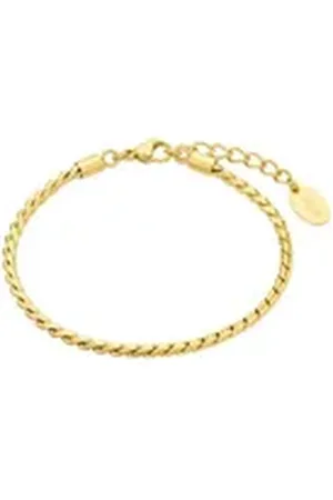 QS by s.Oliver Edelstahlarmband Damen Edelstahl IP gold gelb|goldfarben