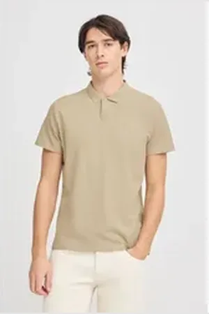 Casual Friday Poloshirt modernes Poloshirt mit Knopfleiste beige XL