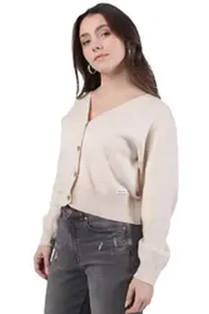 KLEINIGKEIT Sommerjacke Désirée Stick Herzen, natur beige L