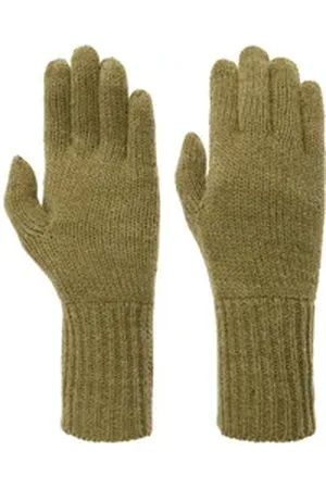 Seeberger Strickhandschuhe (1-St) Strickhandschuhe grün
