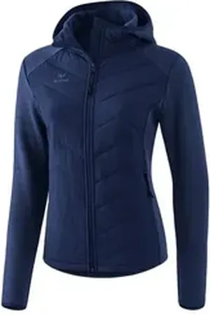 Erima Trainingsjacke Steppjacke Damen Freizeitjacken Damen Kapuze blau 46