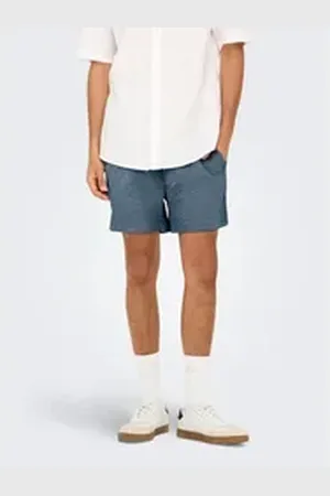Only & Sons Badeshorts ONSTED LIFE SOLID SEERSUCKER SWIM NOOS grau L