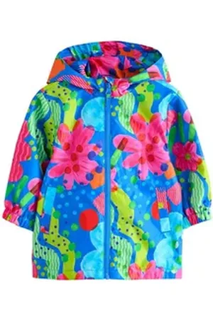 Next Regenjacke Wasserabweisende Cagoule-Jacke mit Print (1-St) rosa 62-68 (3-6 Mon.)