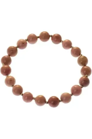 Bella Carina Perlenarmband Rhodochrosit m. Zwischenperlen rosa S-M