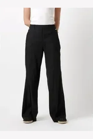 Rosner Culotte Mara_348 aus fließendem Leinen schwarz 40L32