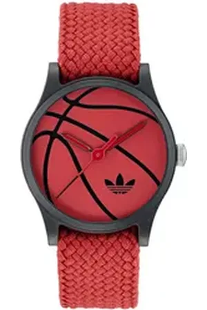 adidas Originals Quarzuhr GAME ONE AOSY250272I, Armbanduhr, Herrenuhr, Damenuhr,Nylonarmband,wasserabweisend bis 5 bar rot