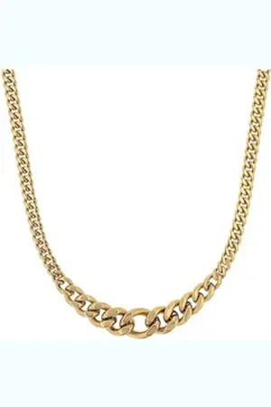 QS by s.Oliver Edelstahlkette Damenhalskette IP gold gelb|goldfarben