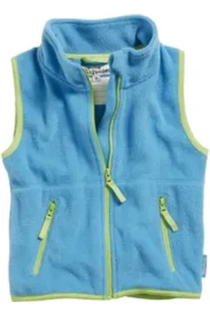 Playshoes Fleeceweste Fleece-Weste farbig abgesetzt blau 74 - ca. 9 Monate