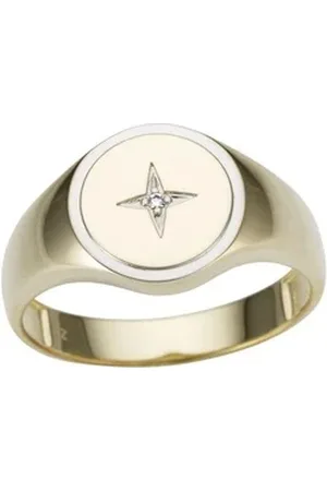Firetti Siegelring Schmuck Geschenk Gold 333 Herrenring Fingerring Goldring, mit Brillant gelb|goldfarben 21