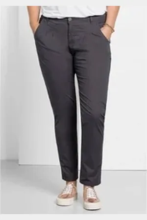 Sheego Chinohose Große Größen in Stretch-Qualität grau 42