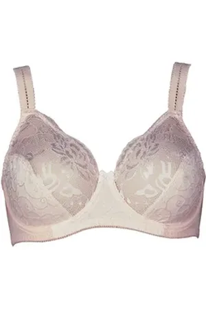 Elbrina Bügel-BH EMBROIDERY mit floralen Spitzenakzenten rosa 85