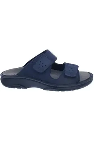 Berkemann Tobias, Wechselfußbett, schwarzblau, Nubuk, Weite G-J 5801-5 Pantolette blau 44,5 EU