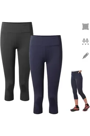 Craghoppers Leggings - NosiLife Luna, Damen Capri Leggings schwarz 40/L