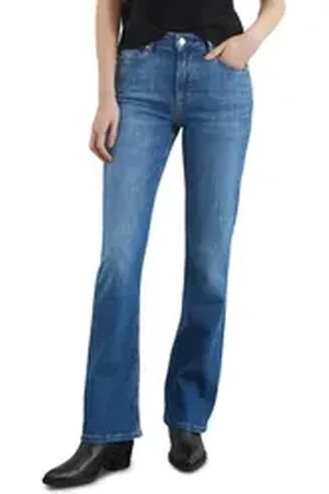 Marc O’ Polo Schlagjeans aus Cashmere Touch Denim blau 32