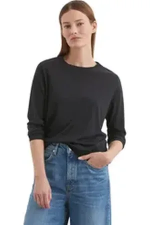 Marc O’ Polo Langarmshirt aus TENCELTM Lyocell-Baumwolle-Mix blau XXS