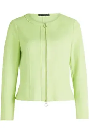 Betty Barclay Jackenblazer Sommerjacke mit Reßverschluss - Slim Fit grün 40