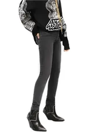 Diesel Jeansjeggings Livier-S 069CW Damen Jeans Hose Slim Jeggings grau