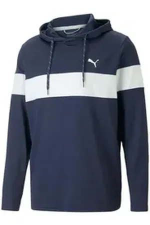 PUMA Trainingspullover Golf Hoodie Mattr Colorblock Navy-Weiß Herren M
