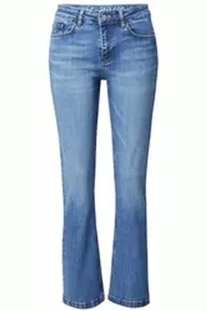 Mos Mosh Schlagjeans (1-tlg) Plain/ohne Details blau 27