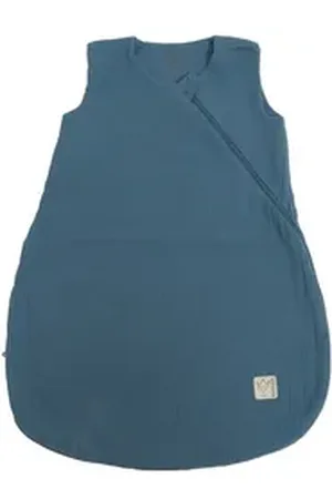 Kaiser Babyschlafsack Levi Muslin Sommer Schlafsack, 100% Baumwoll-Muslin blau 90 cm