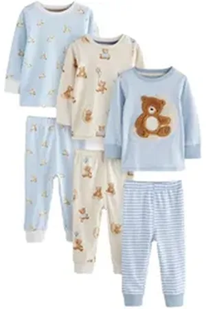 Next Pyjama 3er-Pack Snuggle Schlafanzüge (6 tlg) blau 86-92 (1,5-2 J.)