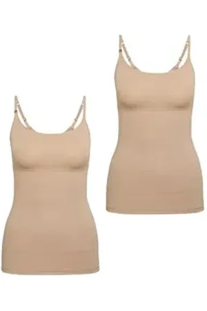 Triumph Spaghettitop Trendy Sensation (2-tlg) Damen Frauen Mädchen beige L