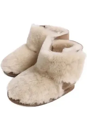 Kaiser Babyschuh Eskimo Lammfell Krabbelschuh beige 20-21 EU