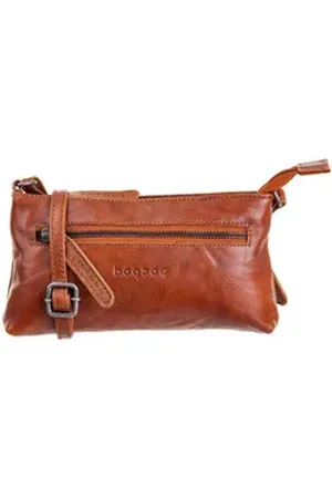 Bagsac Umhängetasche Casual Damen Umhängetasche B487003 (ein Stück, 1-tlg), Innenfächer braun