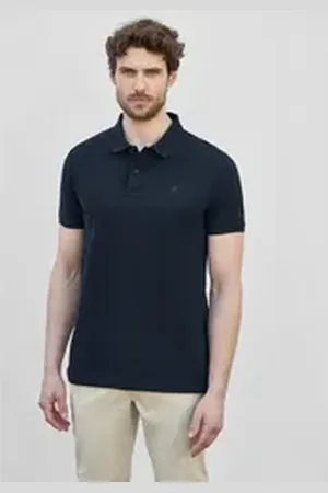 Street one MEN Poloshirt aus reiner Baumwolle blau L (42)
